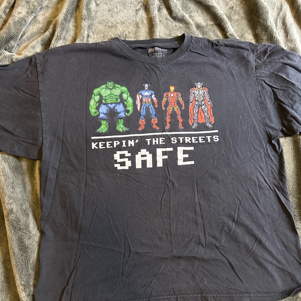 Marvel black shirt size 2 X